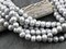 9mm Gray Peacock Large Hole Fresh Water Potatoe Pearls (8" Strand)